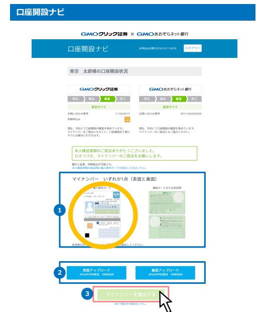 GMOあおぞらネット銀行の口座開設の解説画像